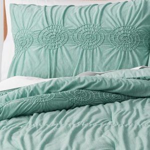 Opalhouse Ruched Jersey Duvet Cover Set (Twin/XL)